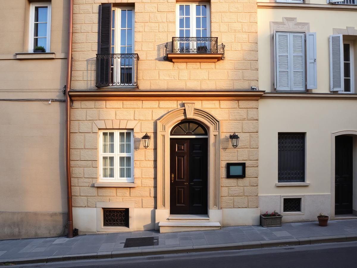 Four-storey stone townhouse